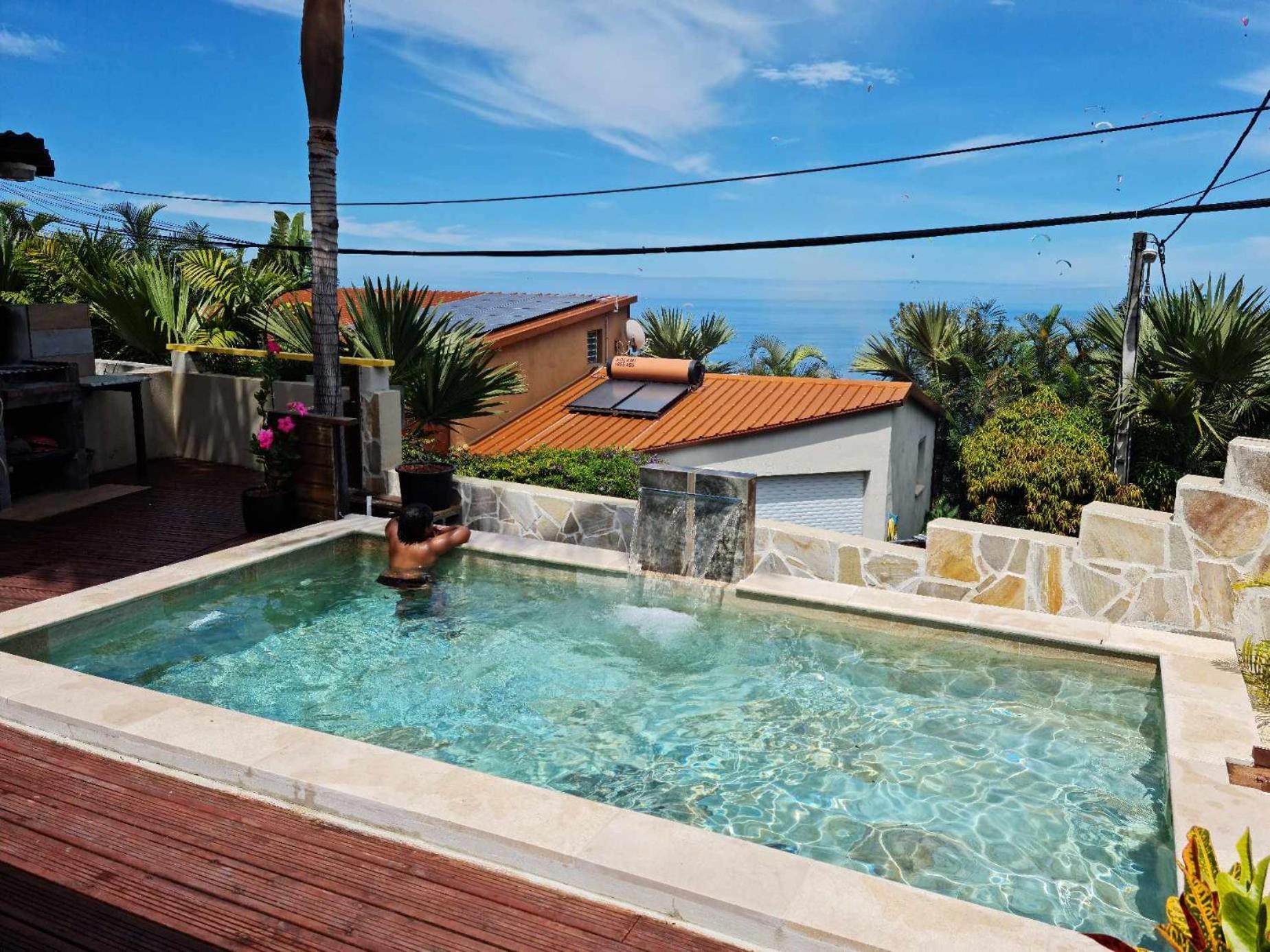 Casa vue mer avec sa piscine privée Saint-Leu Exterior foto